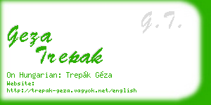 geza trepak business card