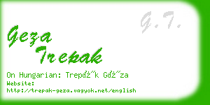 geza trepak business card